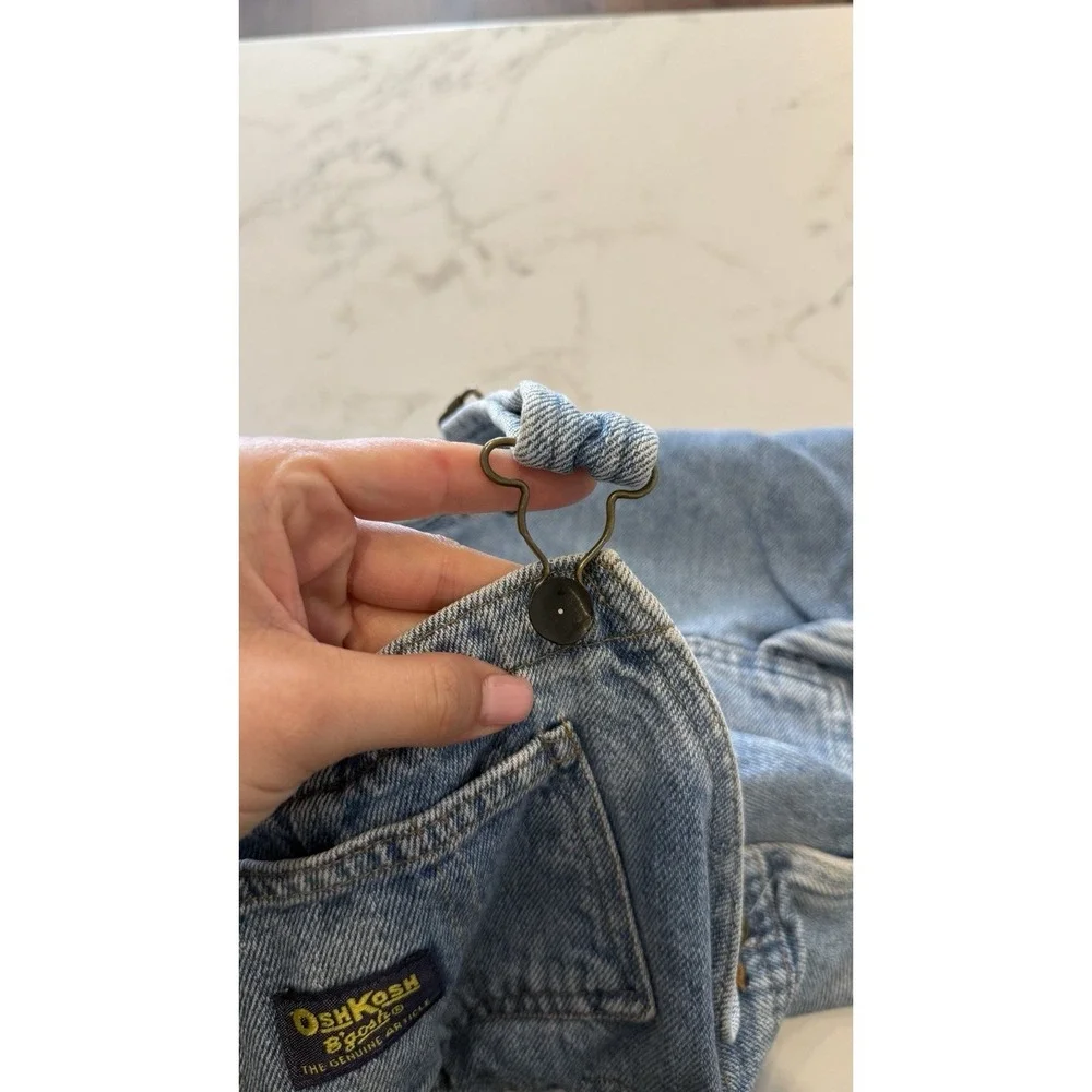 Vintage OshKosh B'Gosh Distressed Denim Overalls - Picture 8 of 9